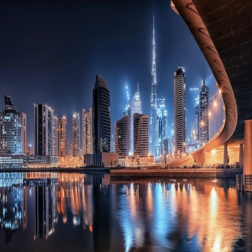 Dubai at night