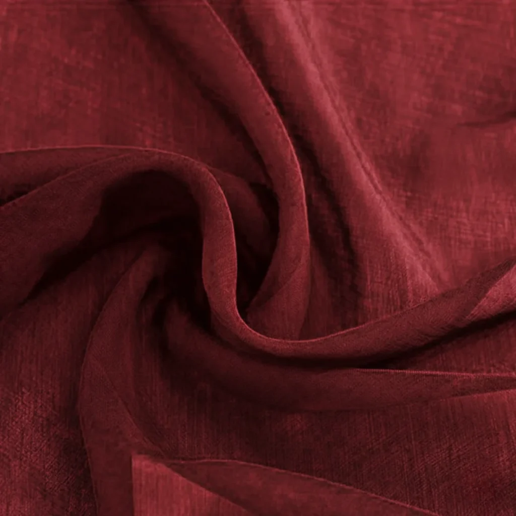 Maroon sheer curtains